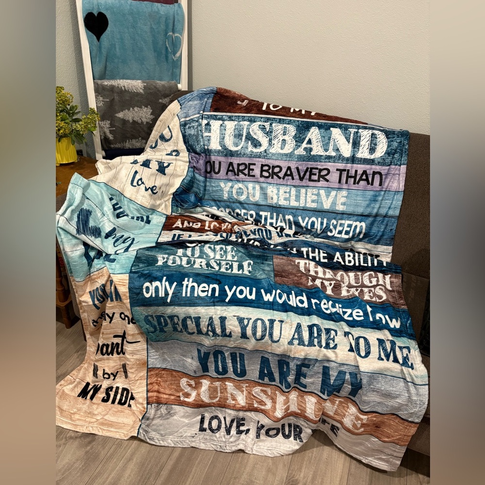 🆕 Blanket For Husband 80x60 in
